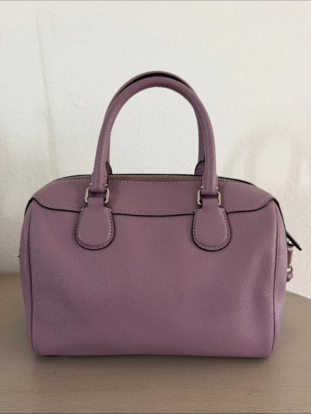 Coach structured leather